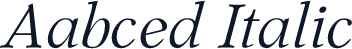 Aabced Italic