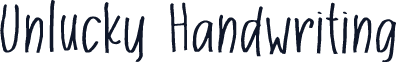 Unlucky Handwriting
