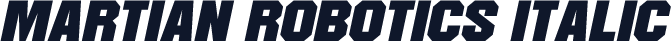 Martian Robotics Italic