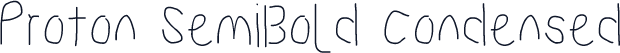 Proton SemiBold Condensed