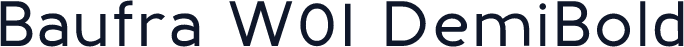 Baufra W01 DemiBold
