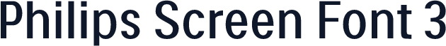 Philips Screen Font 3