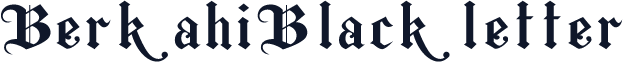 BerkahiBlackletter