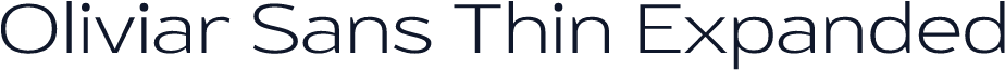 Oliviar Sans Thin Expanded