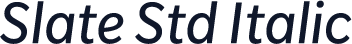 Slate Std Italic