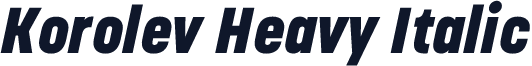 Korolev Heavy Italic