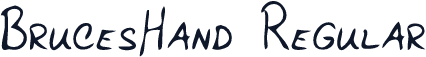 BrucesHand Regular