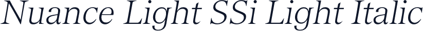 Nuance Light SSi Light Italic