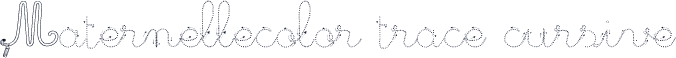 Maternellecolor trace cursive