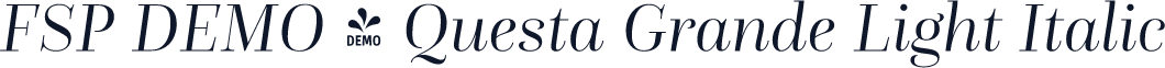 FSP DEMO - Questa Grande Light Italic
