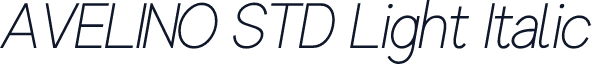AVELINO STD Light Italic