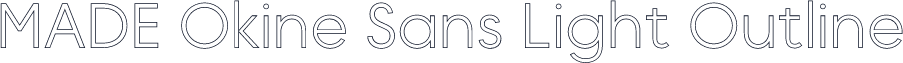 MADE Okine Sans Light Outline