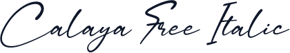Calaya Free Italic