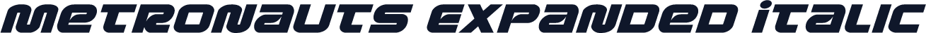 Metronauts Expanded Italic