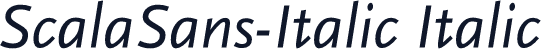 ScalaSans-Italic Italic
