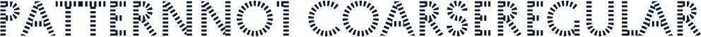 ☞PatternNo1 CoarseRegular