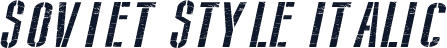 Soviet Style Italic