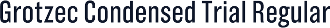 Grotzec Condensed Trial Regular