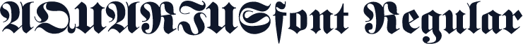 AQUARIUSfont Regular