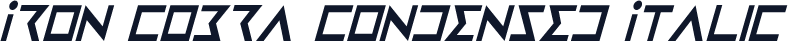 Iron Cobra Condensed Italic