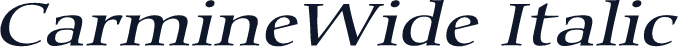 CarmineWide Italic