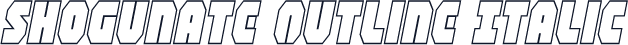 Shogunate Outline Italic