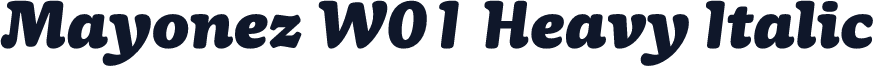 Mayonez W01 Heavy Italic