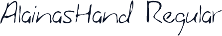 AlainasHand Regular