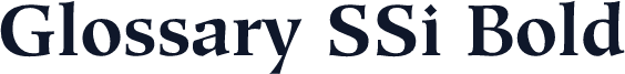 Glossary SSi Bold