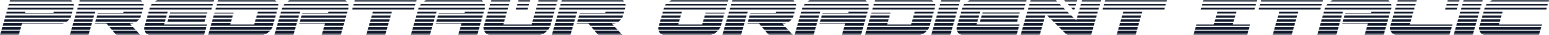 Predataur Gradient Italic