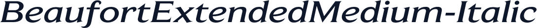 BeaufortExtendedMedium-Italic