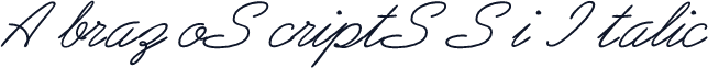 AbrazoScriptSSi Italic