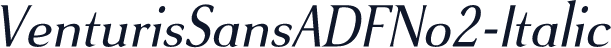 VenturisSansADFNo2-Italic