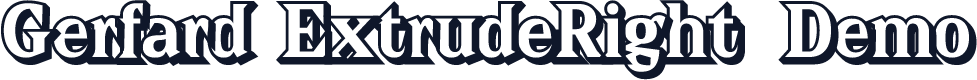 Gerfard-ExtrudeRight Demo