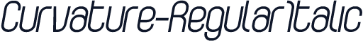 Curvature-RegularItalic