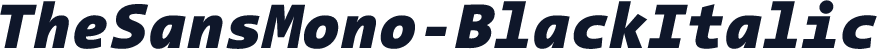 TheSansMono-BlackItalic