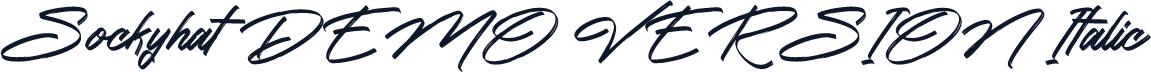 Sockyhat DEMO VERSION Italic