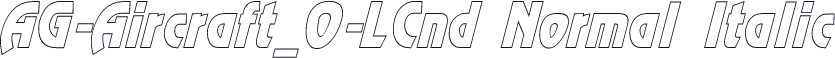 AG-Aircraft_O-LCnd Normal Italic