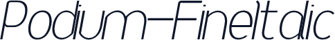 Podium-FineItalic