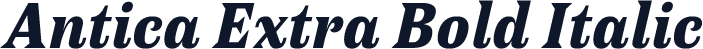 Antica Extra Bold Italic