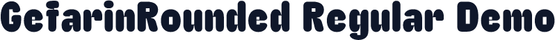 GefarinRounded-Regular Demo