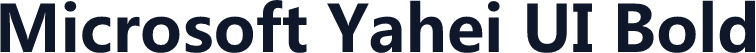 Microsoft Yahei UI Bold