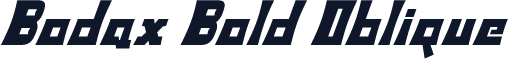 Bodax Bold Oblique
