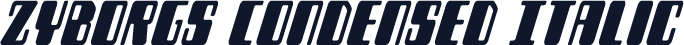 Zyborgs Condensed Italic