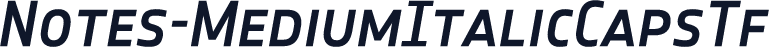 Notes-MediumItalicCapsTf