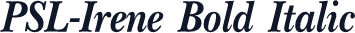 PSL-Irene Bold Italic
