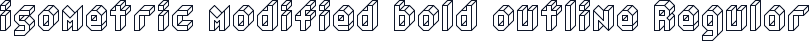 isometric modified bold outline Regular