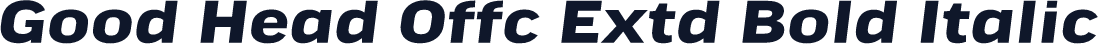 Good Head Offc Extd Bold Italic