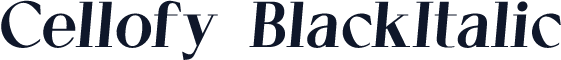 Cellofy-BlackItalic