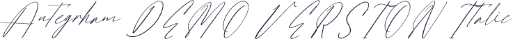 Antegrham DEMO VERSION Italic